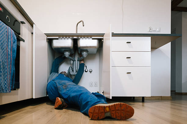 Professional Drain Cleaning technician working in Brookeville, MD